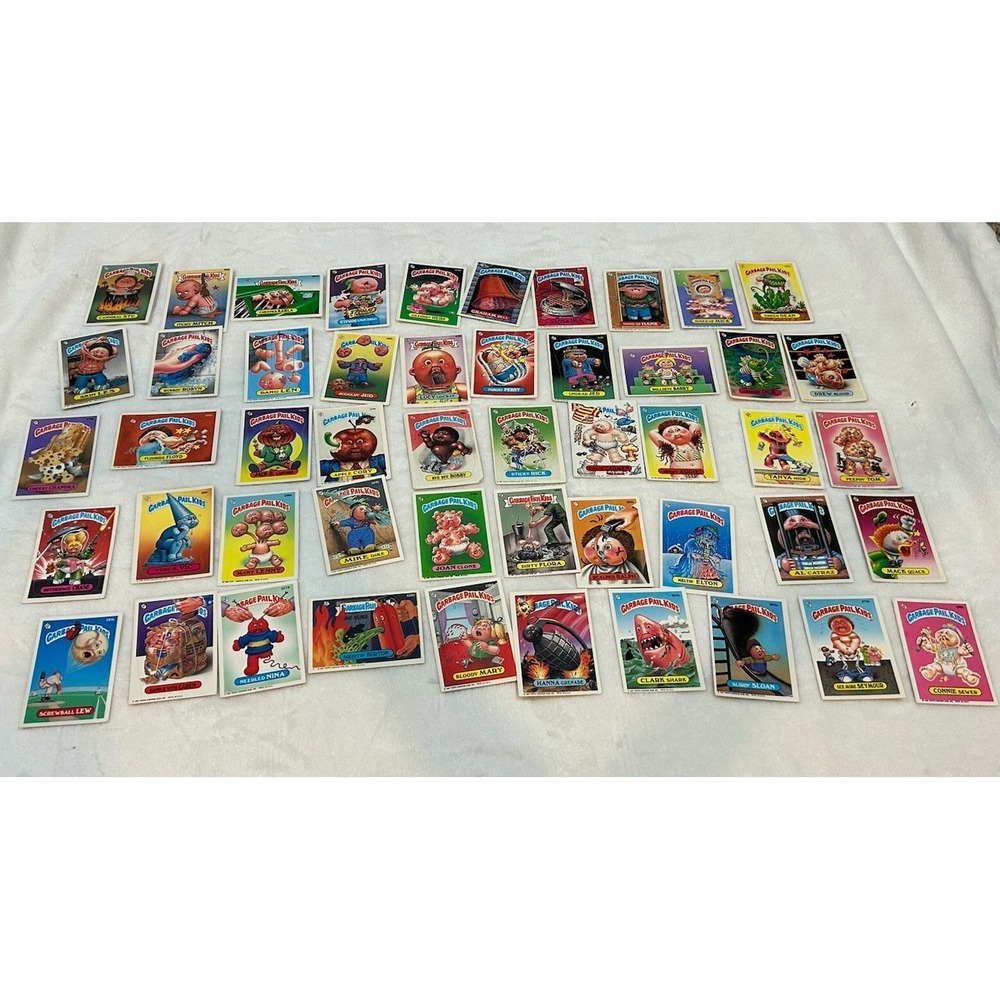 Vintage Lot of 50 Garbage Pail Kids & Garbage Gang Cards OS1, 86, 87 & 88